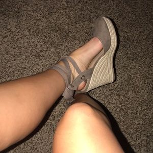 Brash suede wedges